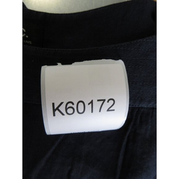 APC Dress Medium Rue Madame Paris Linen Blend Shift Boat Neck 38 * - Picture 12 of 12